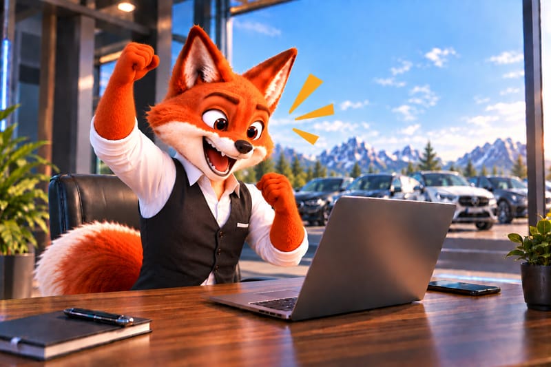 Le renard exulte